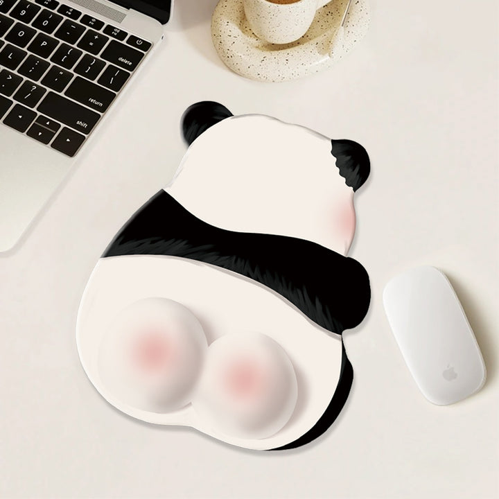 Cute Cartoon Panda-Themed Mouse Pad