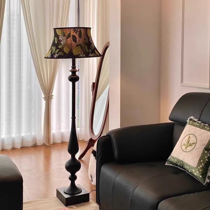Floral Shade Floor Lamp