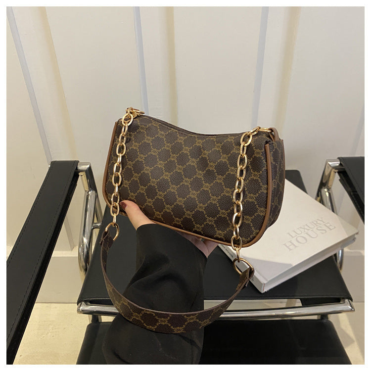 Chain-Handle Fashion Handbag