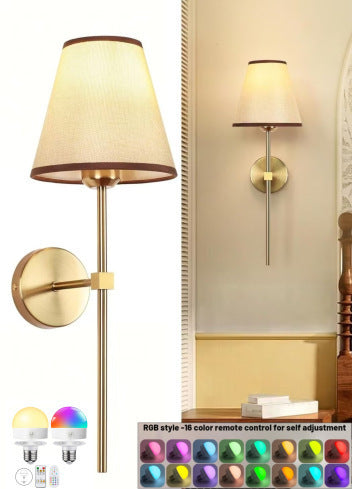 Decorative Pleated Shade Wall Sconce