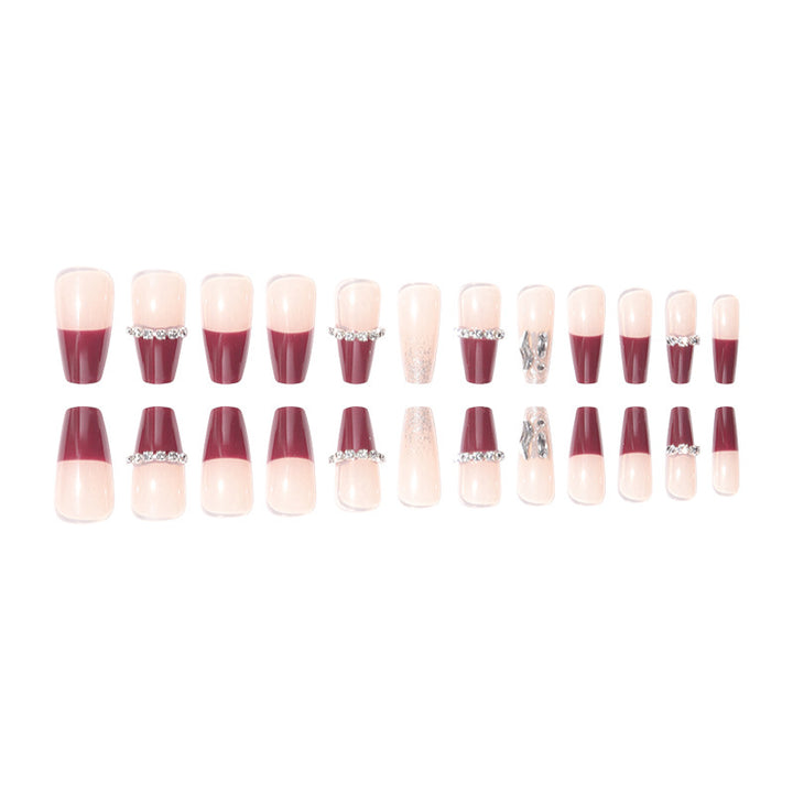 Rhinestone-Embellished Stiletto Press-On Nails Stornfield 1789085992