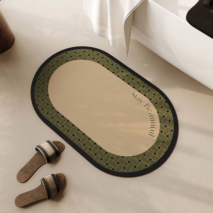 Inspirational Quote Bathroom Mat
