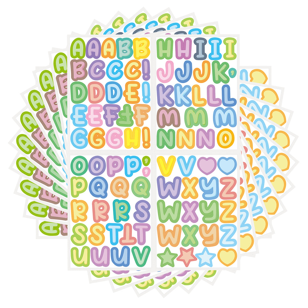 Colorful Alphabet Sticker Set Stornfield