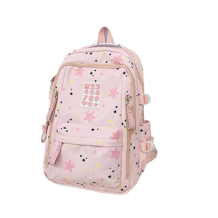 Playful backpack with star motifs and practical functions Stornfield