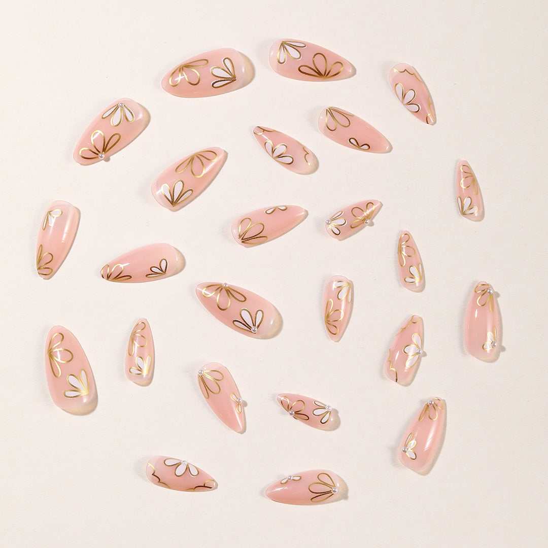 Floral-Inspired 3D Nail Art Extensions Stornfield
