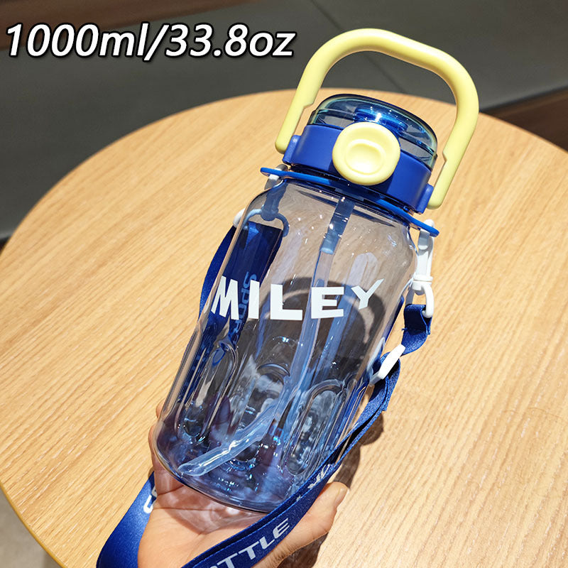 Ladies Sporty Water Bottle with Practical Carrying Strap Stornfield