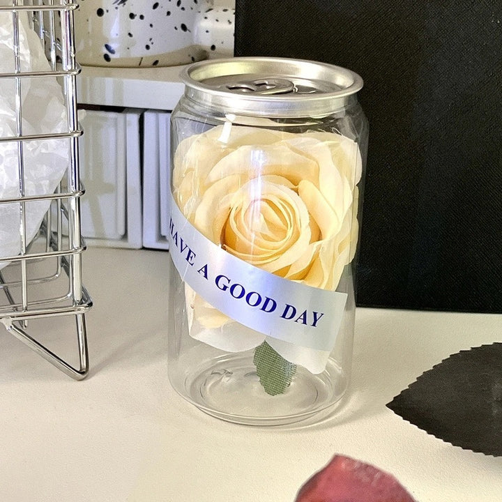 Decorative Roses In Glass Container Stornfield