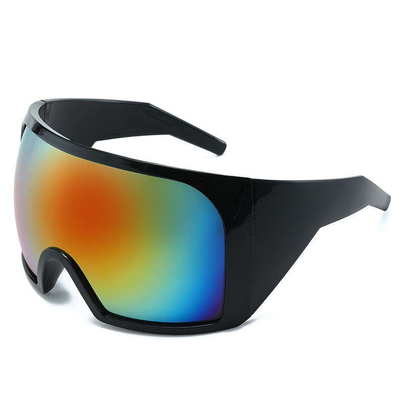 Oversized Shield Sunglasses with Enhanced UV Protection Stornfield