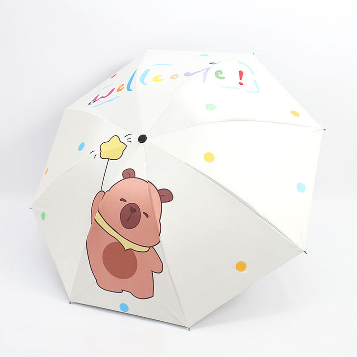 Women's Folding Umbrella with Animal Character Stornfield