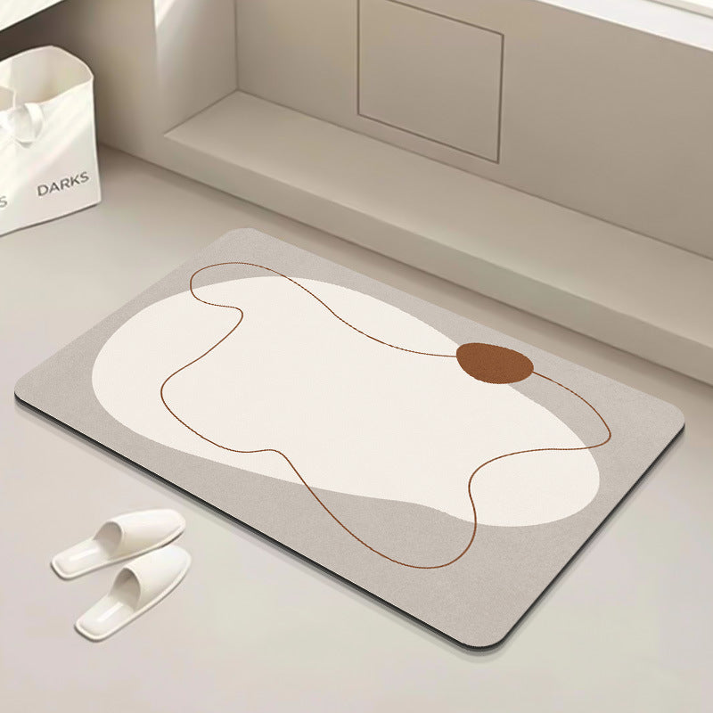 Modern Geometric Bath Mat Stornfield