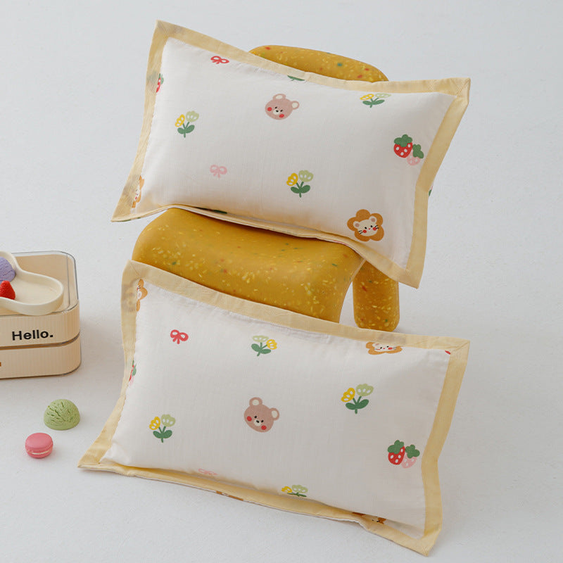 Decorative Cotton Muslin Dinosaur Pillow Cover