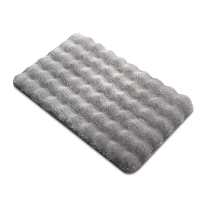 Plush Textured Bath Mat Stornfield