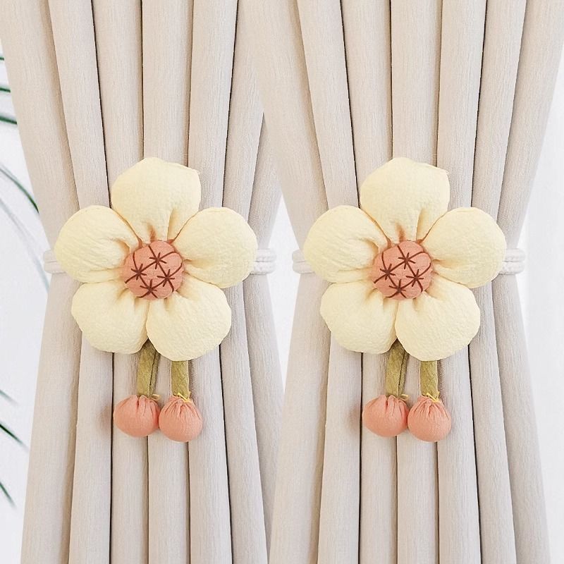 Decorative curtain flower clips Stornfield