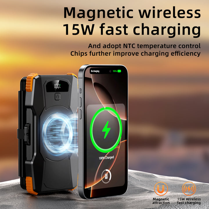 High-performance solar power bank with integrated LED lighting Stornfield