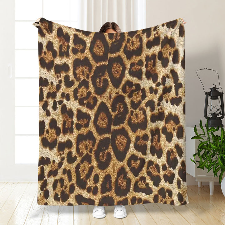 Artistic Leopard Print Throw Blanket