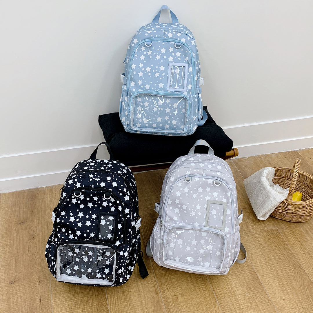 Adventurous Star-Patterned Backpack Stornfield