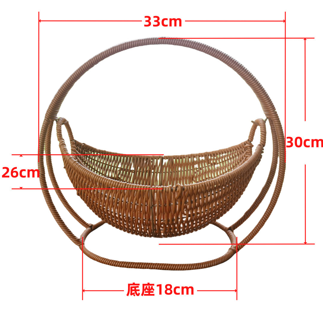 Ladies stylish decorative storage basket on metal frame Stornfield