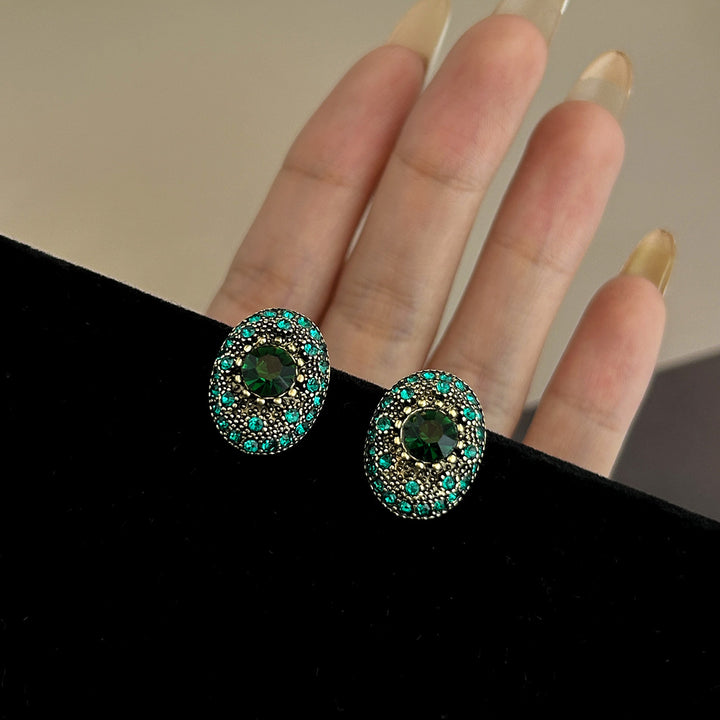 Sparkling stud earrings with intricate details Stornfield