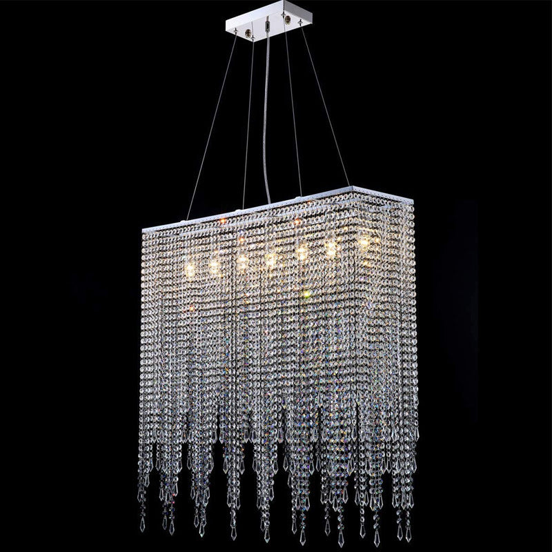 Crystal Beaded Pendant Light Fixture