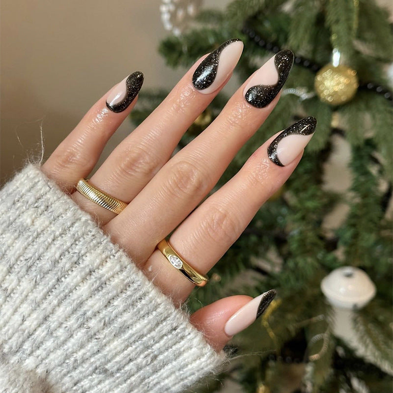Glamorous Abstract Stiletto Press-On Nails Stornfield