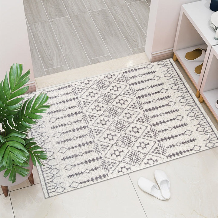 Geometric Pattern Decorative Floor Mat Stornfield