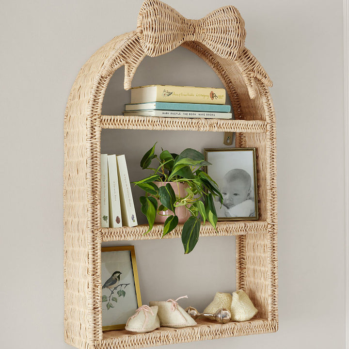 Playful wall shelf in butterfly design Stornfield