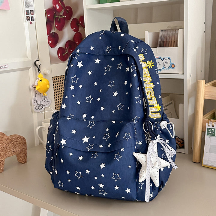 Stylish Star-Embellished Backpack Stornfield