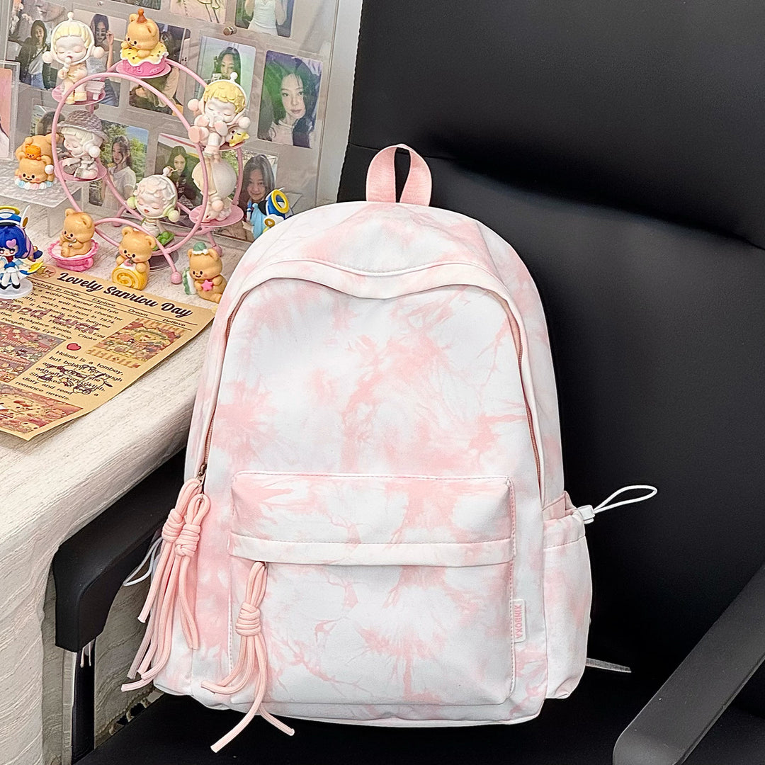 Trendy Tie-Dye Patterned Backpack Stornfield