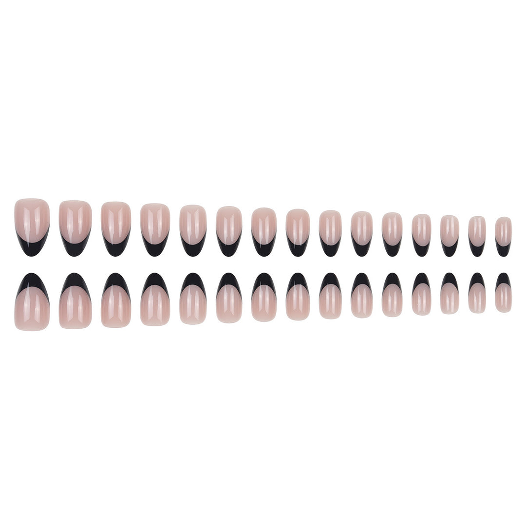 Elegant French Tip Nail Art Extensions Stornfield