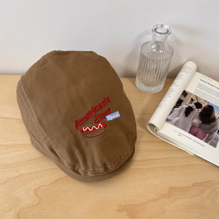 Men's Embroidered Casual Newsboy Cap Stornfield