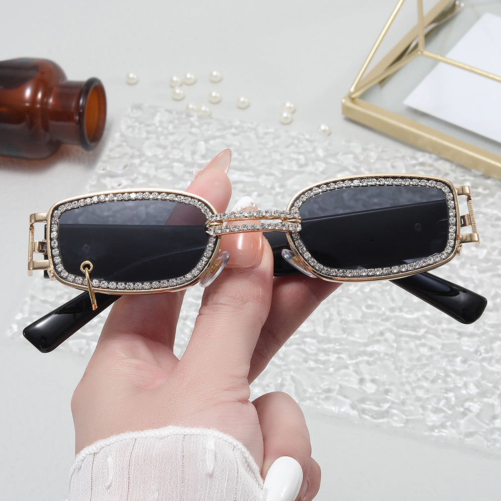 Women's stylish sunglasses with sparkling crystal frame Stornfield