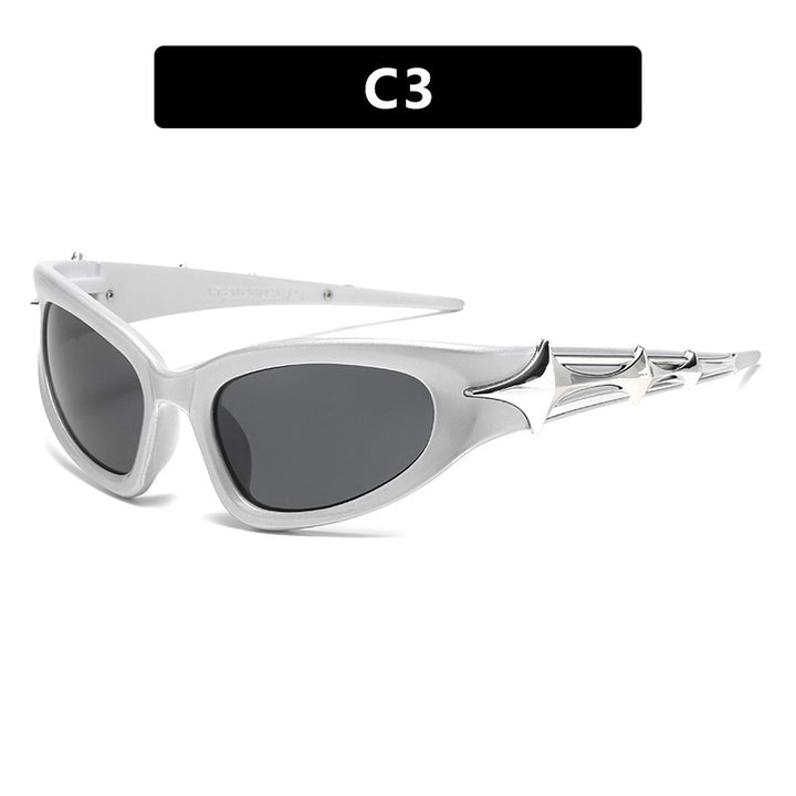 Women futuristic sunglasses with unique star design Stornfield