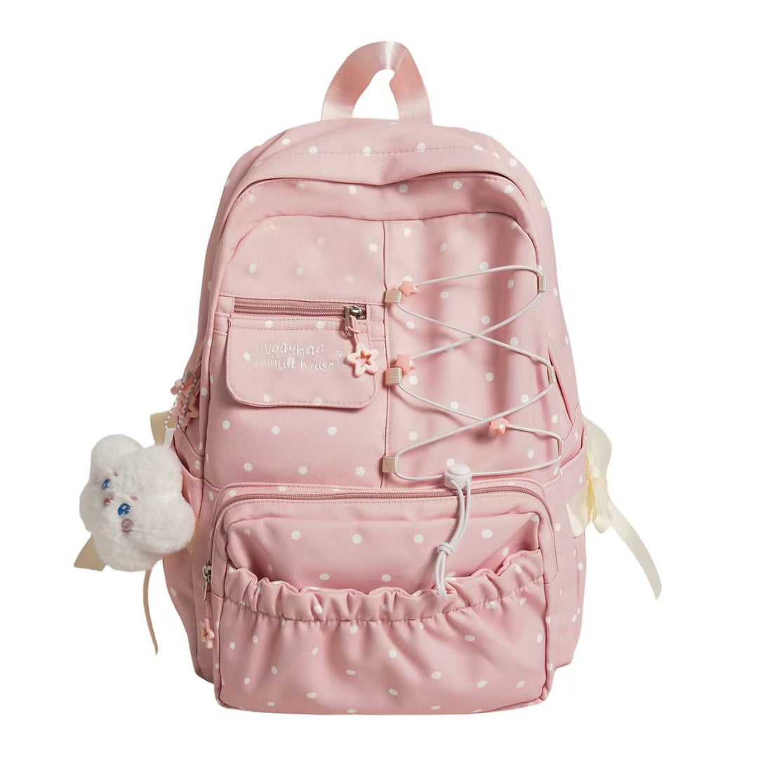 Cute Polka Dot Casual Backpack Stornfield