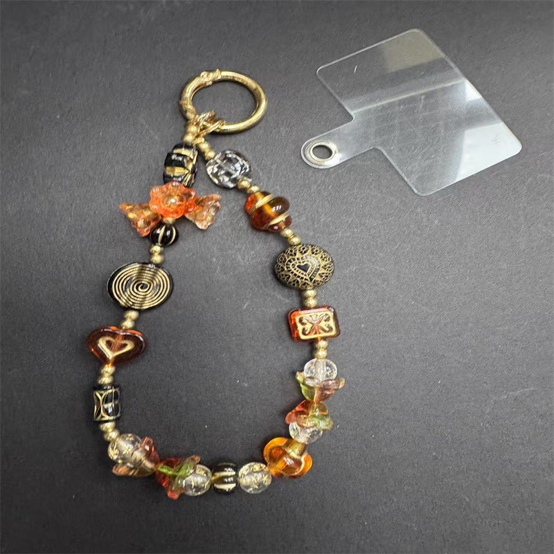 Floral Beaded Charm Keychain Stornfield