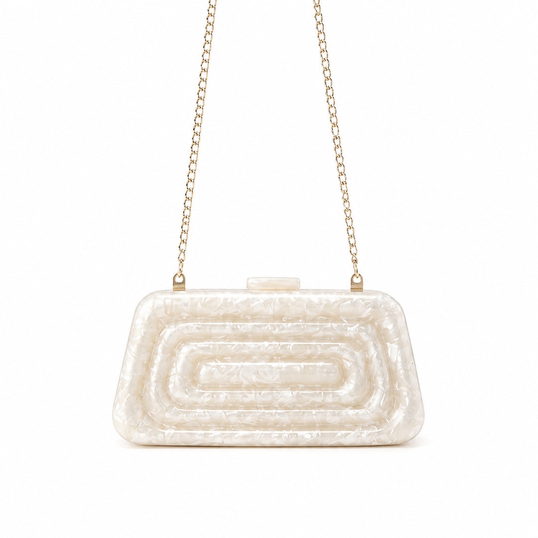 Sculptural Abstract Acrylic Clutch