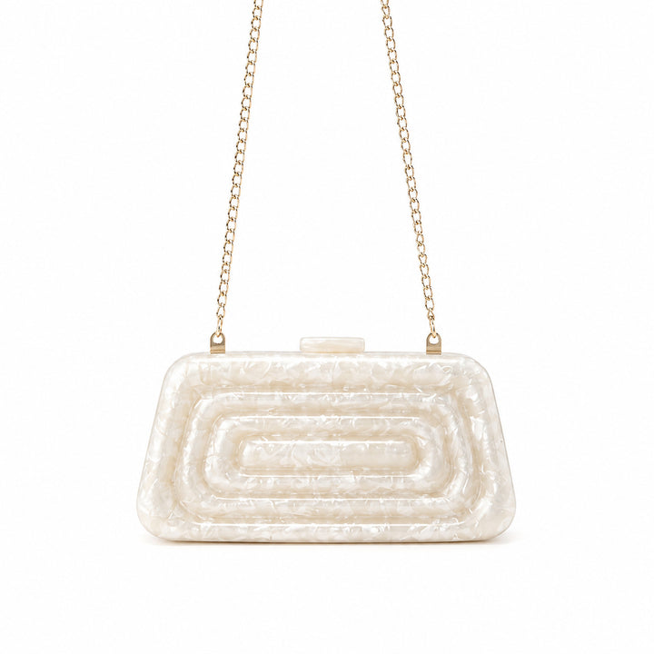 Sculptural Abstract Acrylic Clutch