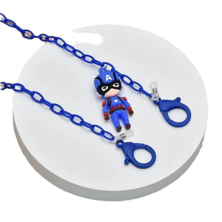 Playful glasses holder chain with figure pendant Stornfield