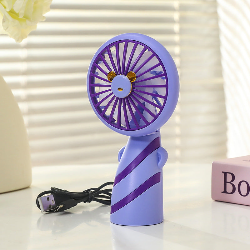 Women's Portable Mini Handheld Fan with USB Charging Function and Ergonomic Design Stornfield