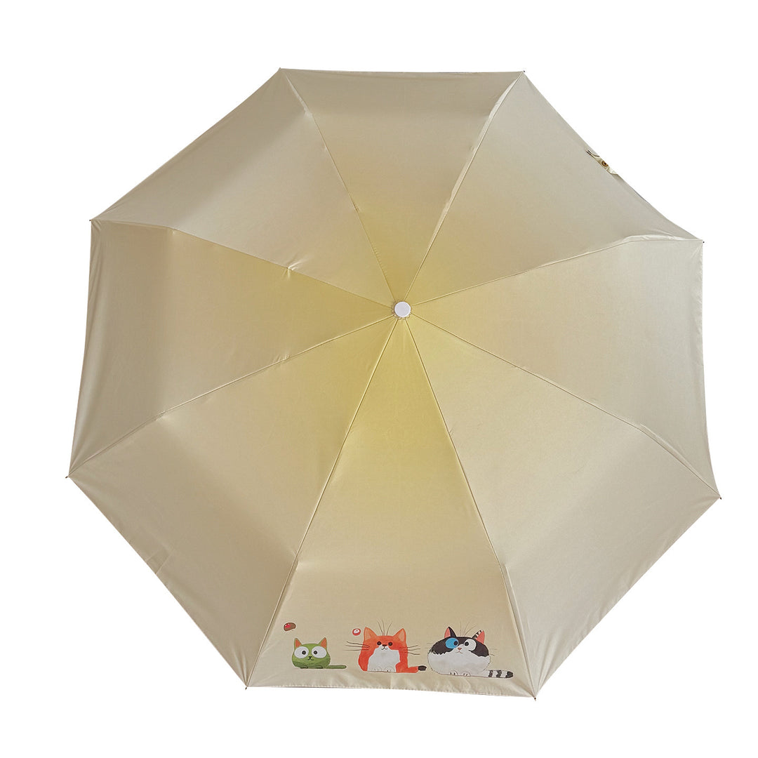 Ladies Folding Umbrella with Loving Animal Designs Stornfield