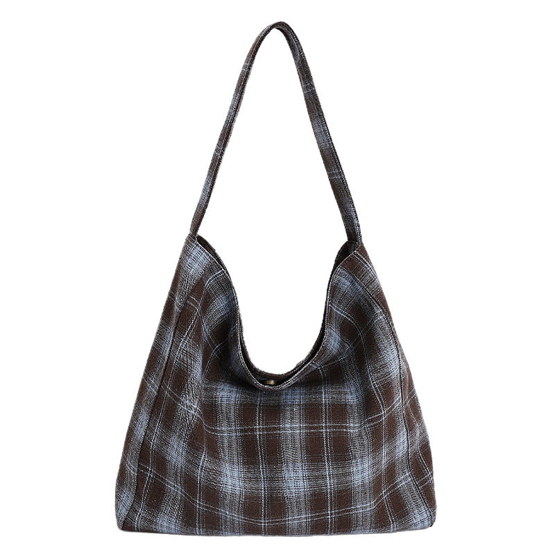 Casual Plaid Shoulder Bag