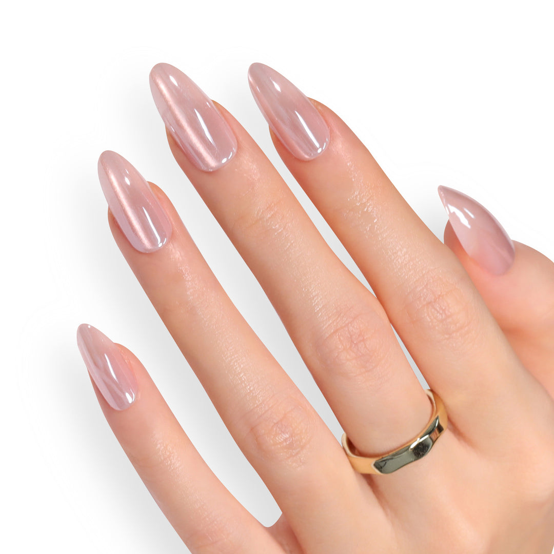 Artificial Press-On Nails with Elegant Tip Accent Stornfield