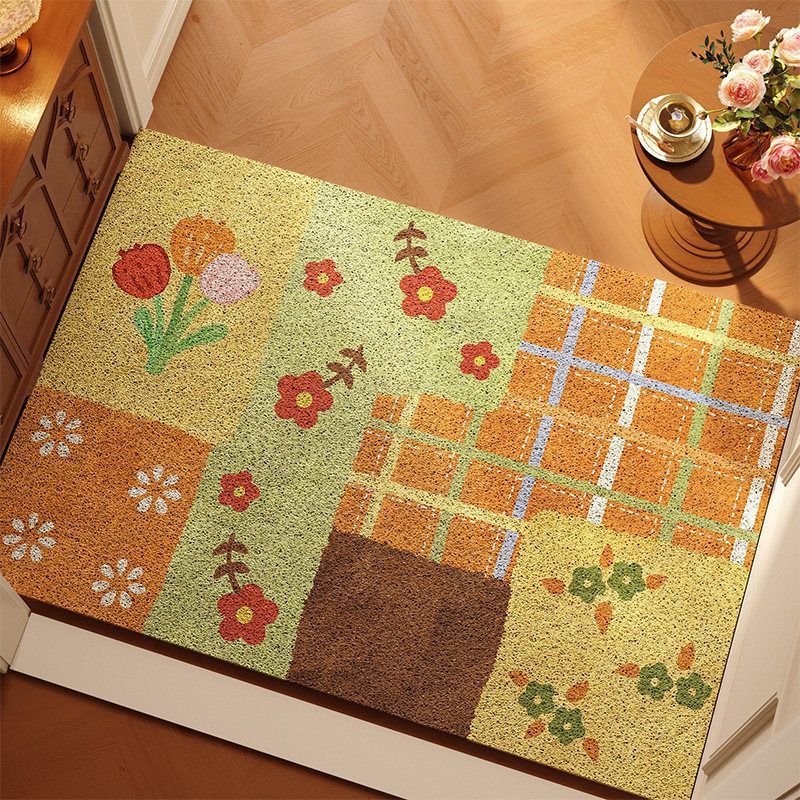 Decorative Floral Entry Mat