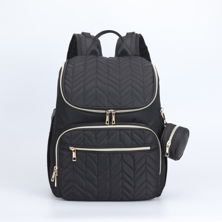 Elegant Multi-Functional Quilted Backpack Stornfield