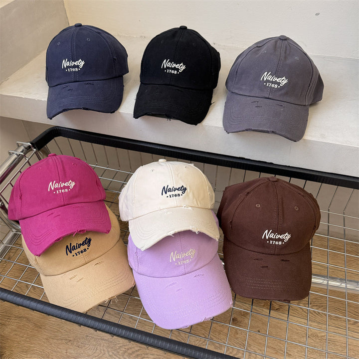 Men's Distressed Cotton Baseball Hat Stornfield