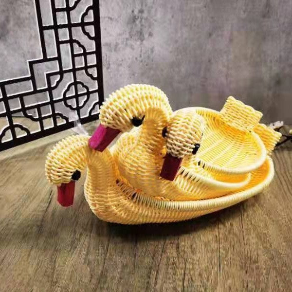 Decorative Woven Dog-Shaped Storage Basket Stornfield