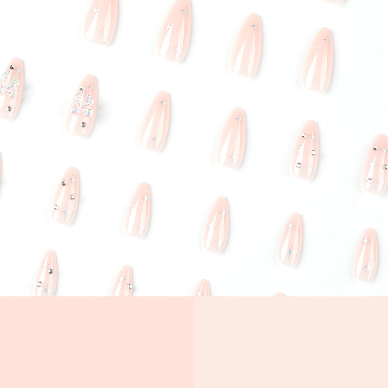 Artful stiletto nails with elegant decoration design Stornfield