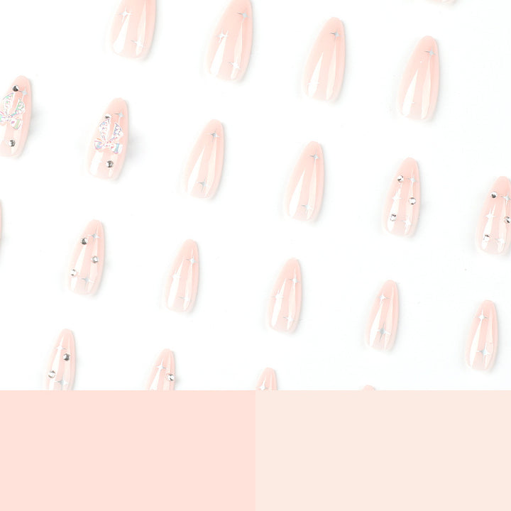 Artful stiletto nails with elegant decoration design Stornfield