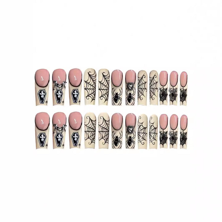 Halloween-Themed Acrylic Nail Set Stornfield