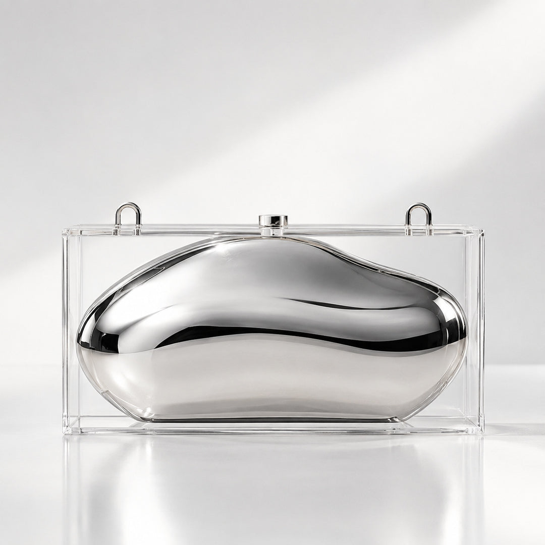 Modern Sculptural Acrylic Clutch