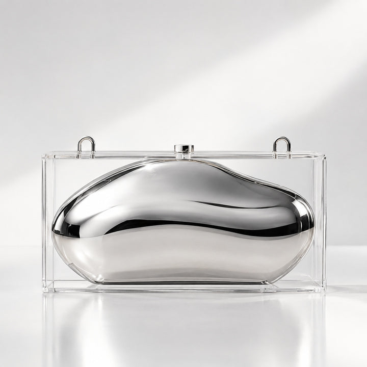 Modern Sculptural Acrylic Clutch